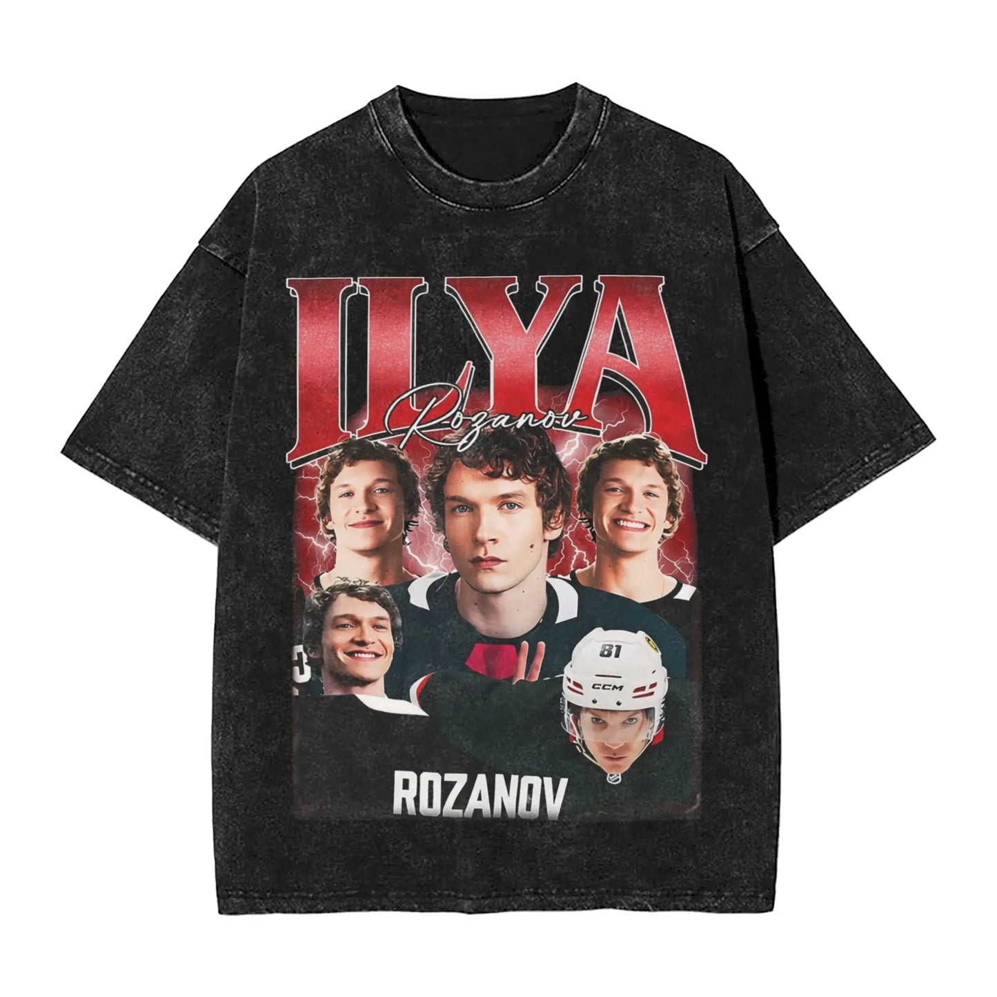 Heated Rivalry Ilya Rozanov T Shirts Hip Hop Washed Short Sleeve Harajuku T-Shirt for Men Women Tops Streetwear Printed Tees