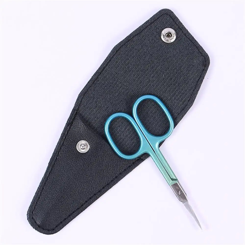 Ultra Fine Cuticle Scissors, Curved Blade Nail Clippers, Eyebrow & Eyelash Trimming Scissors for Manicure and Pedicure