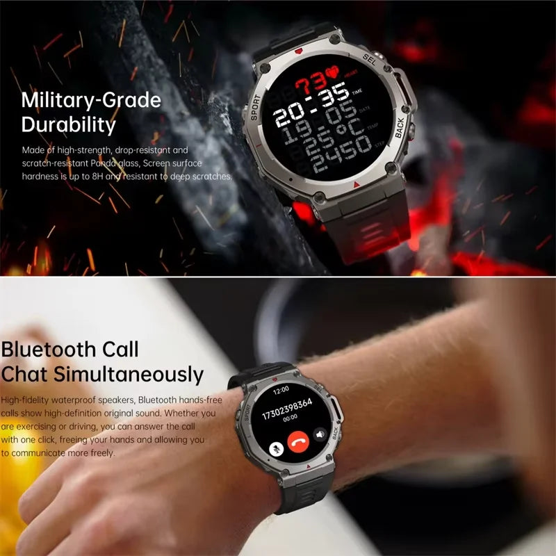 Smart Watch For T-Rex 3 GPS Smartwatch AMOLED Touch Screen 5ATM Outdoor Compass Smart Fitness Sport Monitor Men Watch ForXiaomi
