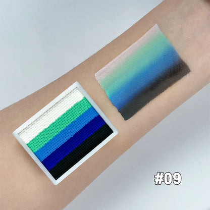 UV Glow-in-the-Dark Rainbow Water Activated Face Body Paint Fluorescent Neon for Masquerade Halloween Christmas Music Festival