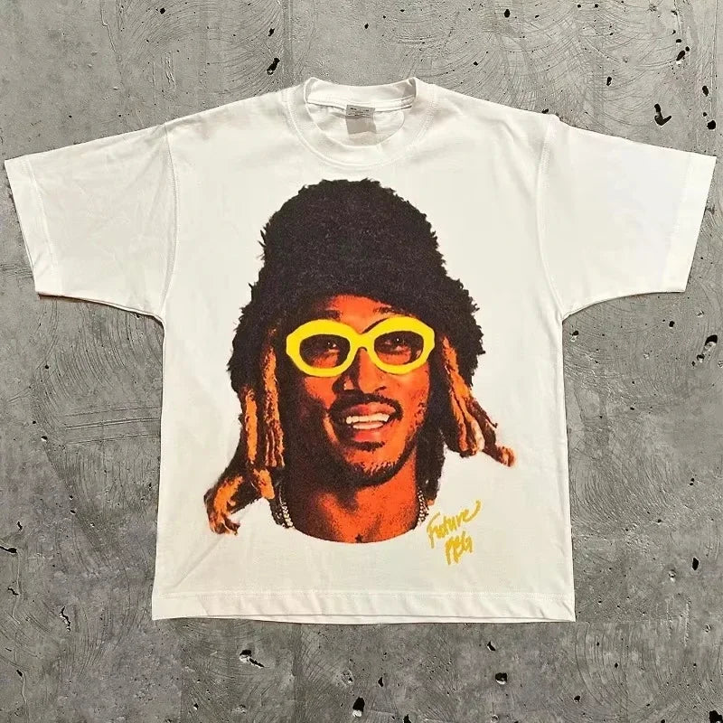 2025 Women Vintage Top Hip Hop Streetwear Tshirt Short Sleeve Casual Clothing Summer Fashion Trendy Nostalgic Retro Tee
