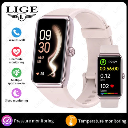 LIGE New Smart Watch Women Men 2025 Call Reminder 1.47" HD Screen Smartwatch For Android IOS Fitness Tracker Waterproof Watches