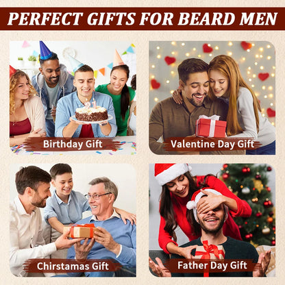 3pcs Men Natural Beard Care Oil Moisturizing Smoothing Facial Hair Care Tools Gentlemen Whiskers Oil Conditioner and Volumizing