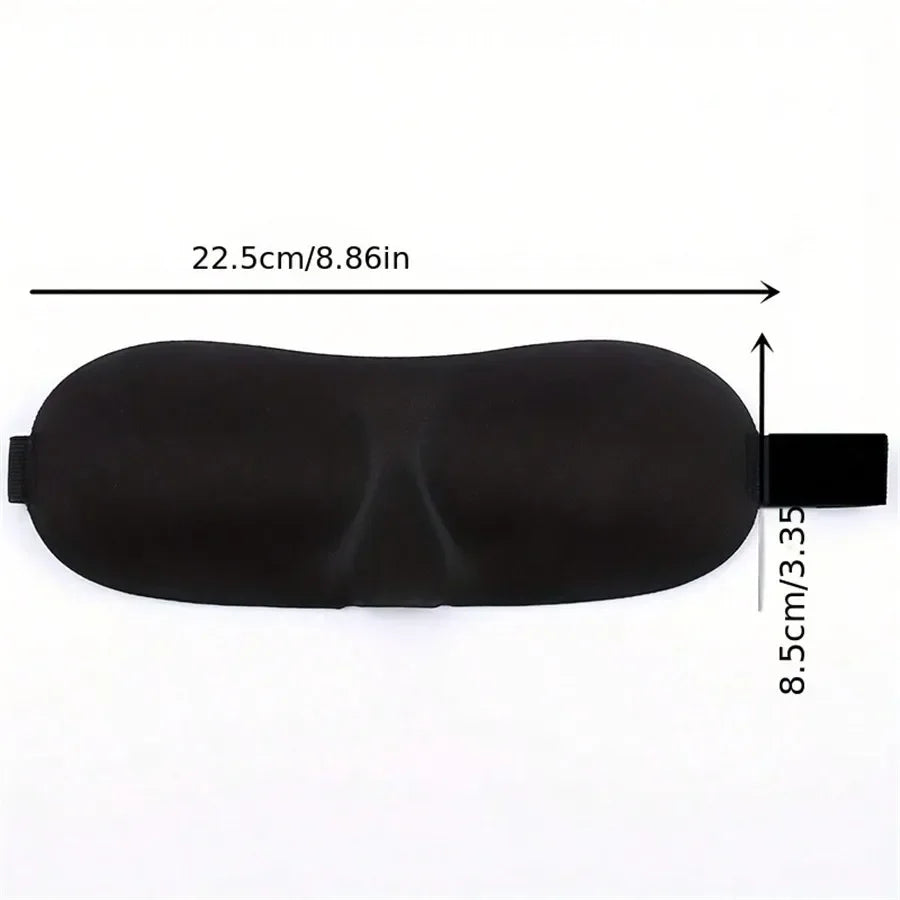 1 Smooth Natural Sleep Mask - Fully Adjustable Shoulder Strap, Suitable for Women and Men - Essential for Travel, Peaceful Sleep