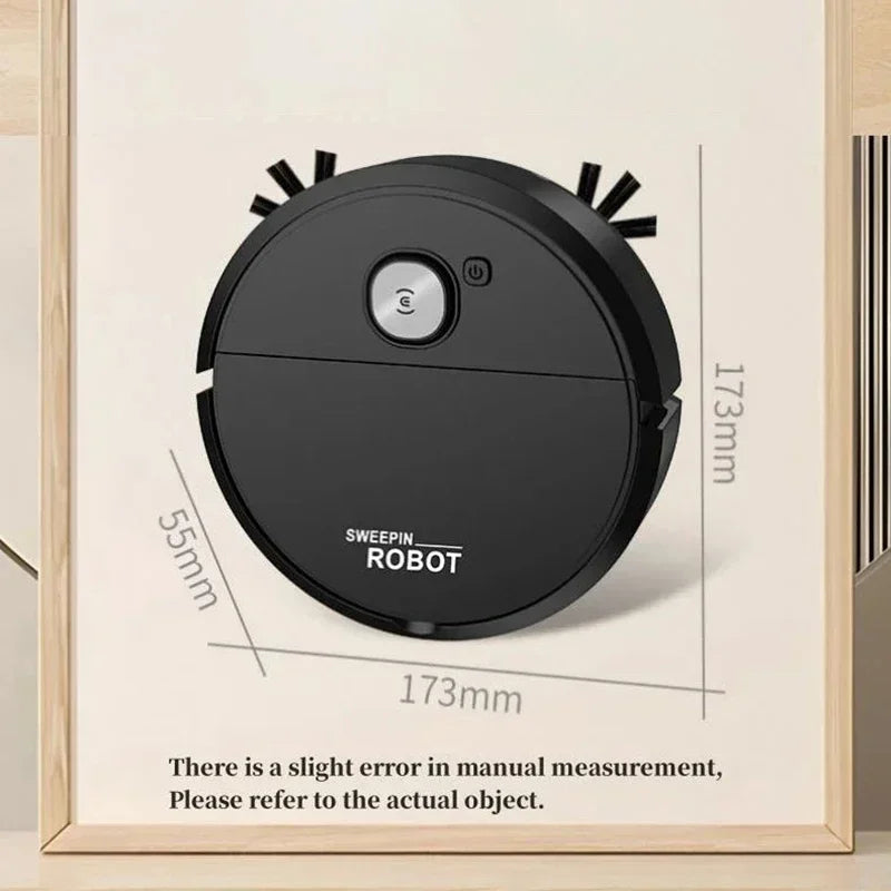 New 3 in 1 Smart Sweeping Robot 4000Pa Vacuum Cleaner Strong Suction Easy To Use Floors Pet Hair Silent Home Cleaning Machine