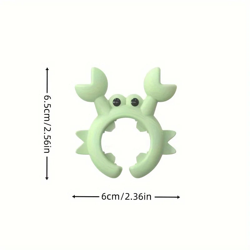 Crab-Shaped Silicone Spatula Holder - Heat-Resistant Kitchen Utensil Rest, Essential Cooking Accessory for Safe and Easy Storage