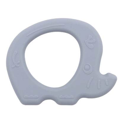 1PC Silicone Teether Baby Toy Elephant Shape Wooden Teether Ring Kid Gift BPA Free Children Goods Kid Teething Chewing Toy