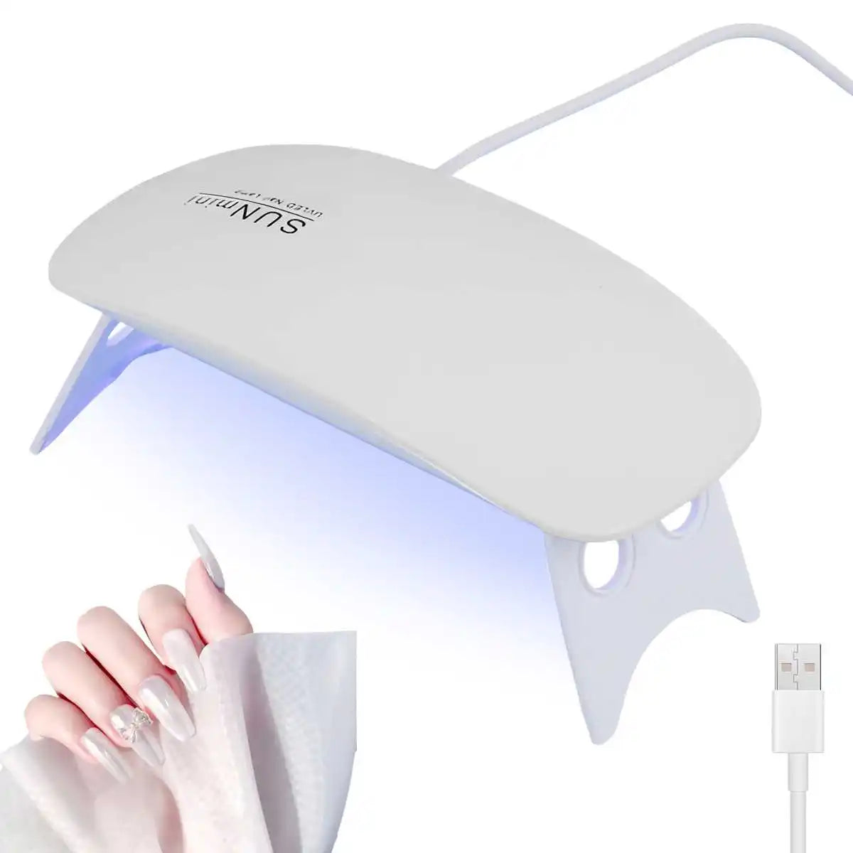 Mini Nail Dryer Machine Nail Lamp UV Light  LED Manicure Lamp for Drying Polish Varnish USB Rechargeble Beauty Health Tool