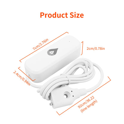 Tuya WiFi/Zigbee Water Leak Detector Sensor Smart Home App Remote Monitoring Flood Alarm Security Protection For Google Home