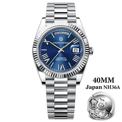 PAGANI DESIGN Men's Watches DD40 Gold White Luxury Automatic Watch Men TMI NH36A Date Week Mechanical Watches For Men 2026 New