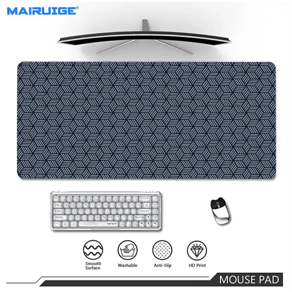Line texture design Mouse Pad Large XXL Gaming carpet Rubber Lock keyboard Desk Mat Computer playmat Gamers work tablet office
