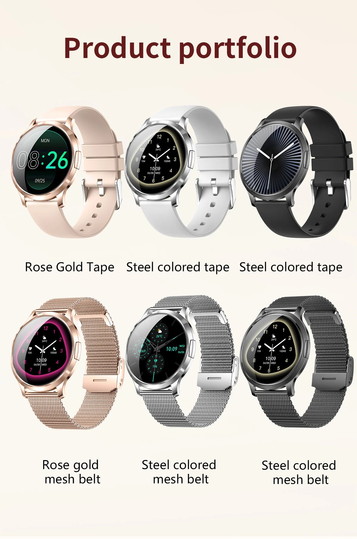 2025 New Smart Watch For Women Gift 1.32 Inch Full Touch Screen Sports Fitness Watches Bluetooth Calls Digital Smartwatch Ladies