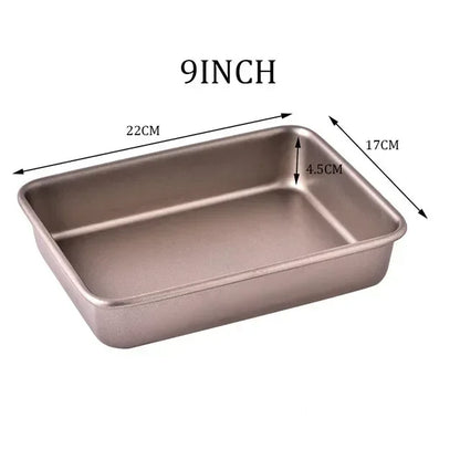 Oven Specific Carbon Steel Baking Tray Rectangular Non Stick Baking Dish Household Flat Bottomed Tray Cake Roll Steamed CakeTray