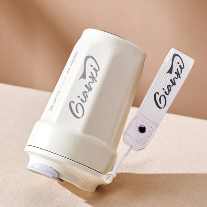GIANXI Coffee Thermos Cup with Handles Rope Stainless Steel Vacuum Flask Portable Thermal Insulation Cups Drinkware