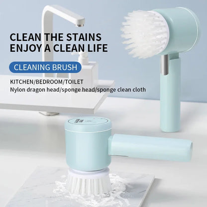 Wireless Handheld Electric dishwasher Kitchen Rechargeable Electric Cleaning Brush Bathroom Tile Professional cleaning Machine