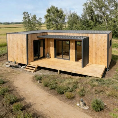 Prefabricated Houses Housing20Ft Expandable Container House Steel Van House Design with 40X40for Bedroom Mobile Modular Home
