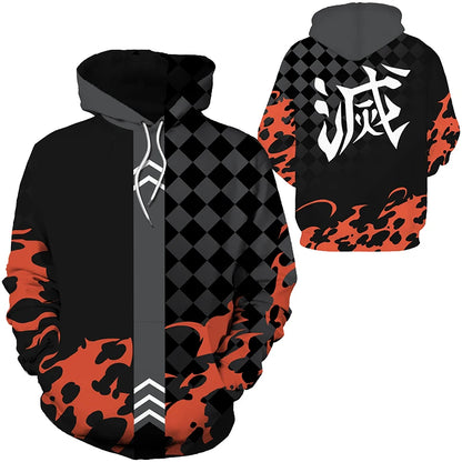 Anime Demon Slayer Kimetsu No Yaiba 3D Hoodies Men Fashion Long Sleeve Sweatshirts Women Casual Harajuku Streetwear Pullovers
