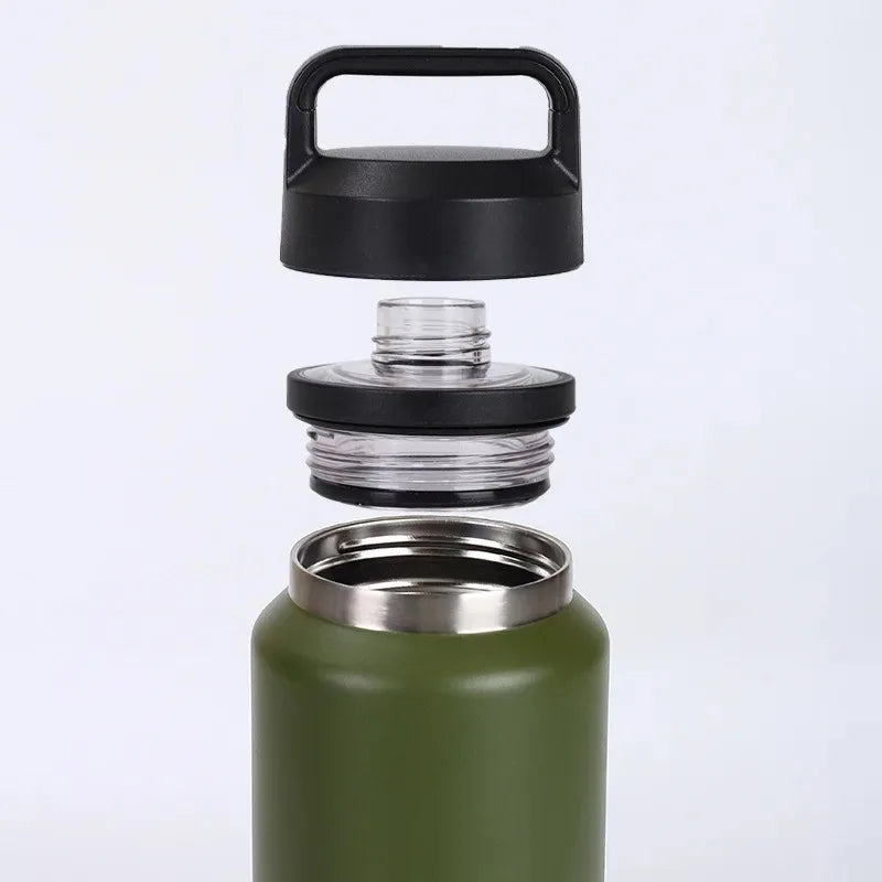 600ML/800ML/1100ML Stainless Steel Vacuum Flasks Insulated Water Bottle Keep Cold&Hot Thermos Coffee Mug with Lid Thermos Bottle