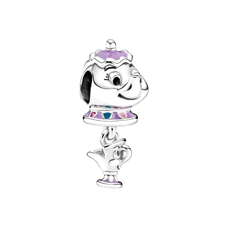 2025 Disney Beauty and The Beast Charm Beads Dangle Fit Original Snake Silver Bracelet Necklace Bead for Diy Jewelry Women Gift