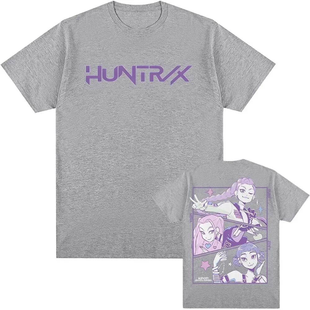 KPop Demon Hunters Tshirts Summer  Female Male  T-shirt Streetwear Hip Hop Fashion Casual T Shirt Tees