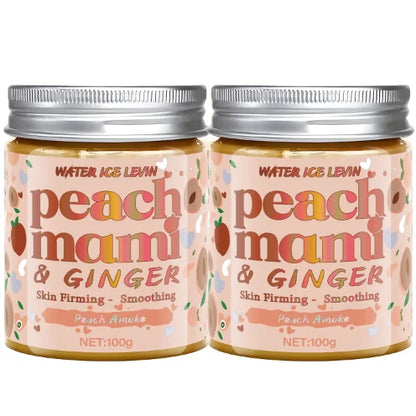 Peach Mami & Ginger Face & Body Cream: Light Texture, Firms/Smooths Skin, Daily Use for Elastic, Nourished & Protected Skin