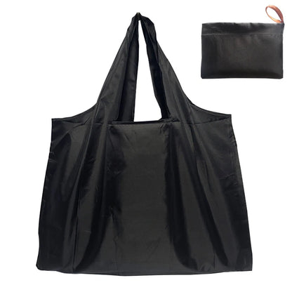 Large Capacity Foldable Portable Supermarket Environmentally Friendly Shopping Grocery Bag, Waterproof Shoulder Storage Bag