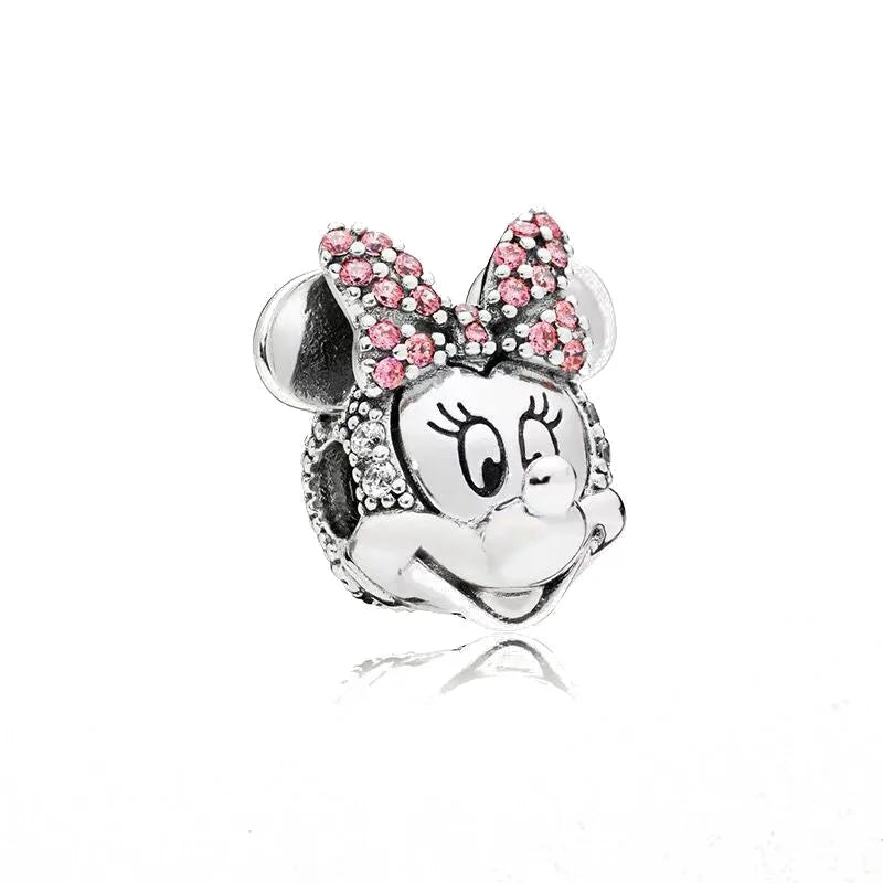 2025 New Disney Beautiful Princess Dress Bead Pendant 925 Silver Suitable for European Original Bracelet DIY Exquisite Jewelry