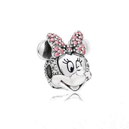 2025 New Disney Beautiful Princess Dress Bead Pendant 925 Silver Suitable for European Original Bracelet DIY Exquisite Jewelry