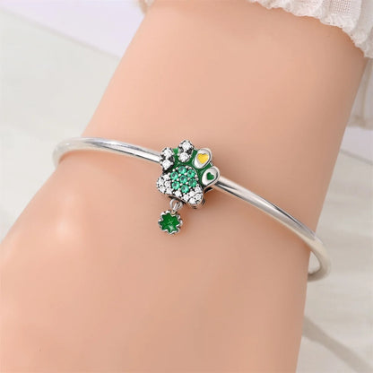 Lucky Clover Series Bead 925 Sterling Silver Original Charms Fit Pendant Charm Bracelet Dangle for Women DIY Fine Jewelry Making