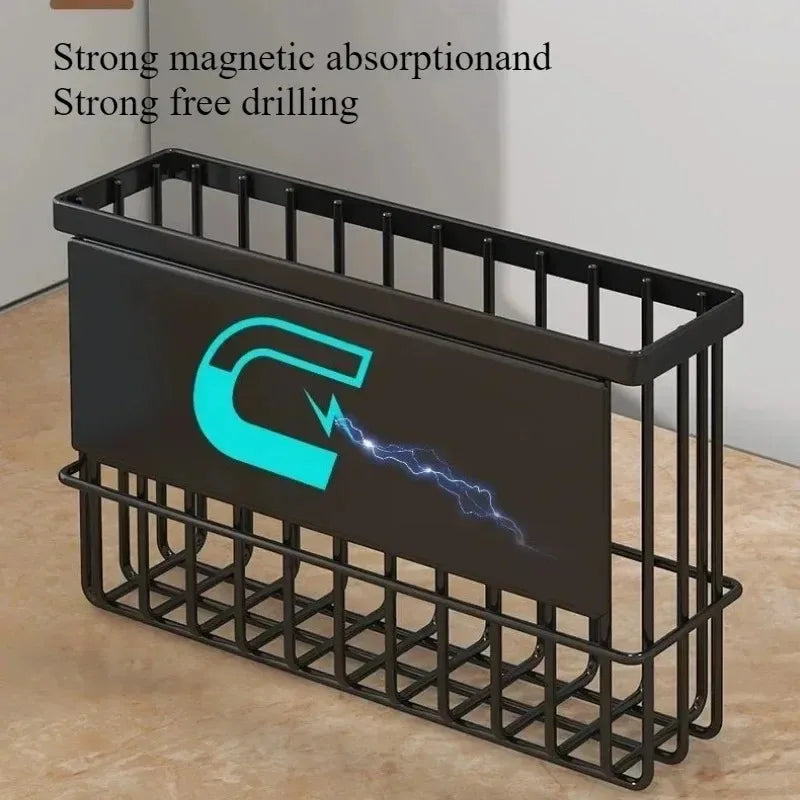 Magnetic Storage Shelf Kitchen Refrigerator Suspended Convenient Space Saving Basket Household Items Spice Condimentor Organizer