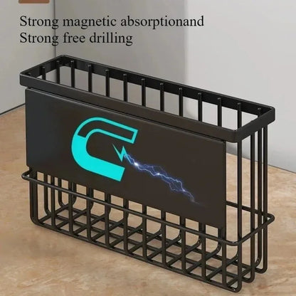 Magnetic Storage Shelf Kitchen Refrigerator Suspended Convenient Space Saving Basket Household Items Spice Condimentor Organizer
