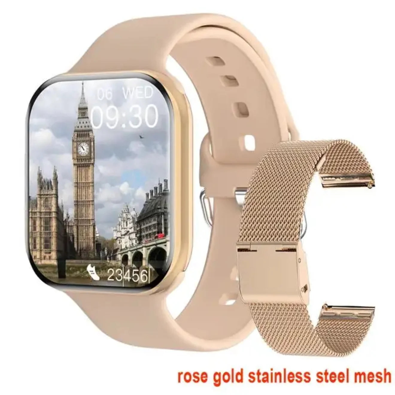 2025 NEW Smart Watch Wireless Charging Smartwatch Bluetooth Calls Men Women Watches Fitness Bracelet Custom Watch Face