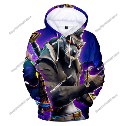 Children's Clothing Fortnite 3D Printed Unisex Hoodie Casual Coat Game Peripheral Cosplay Children Clothing Gifts