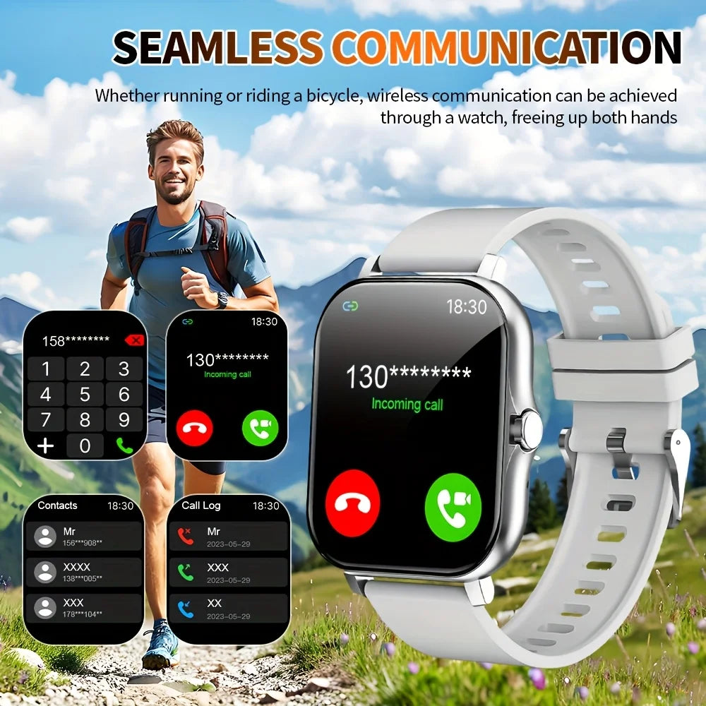 G.L Wear New Smartwatch 1.83-inch HD Display Bluetooth Calling Heart Rate Activity Tracking Smartwatch Men Women Holiday Gift