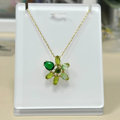 YEEVAA Candy Colorful Imitation Crystal Dopamine Unique Design Choker Necklace Bracelet Earrings, Jewelry for Women Bridal Gift