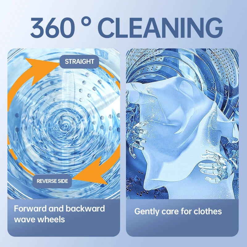 Cordless 1.5L Mini Washer 3600mAh Dual Speed Adjustable for Traveling Socks Underwear Portable Clothes Washing Cups