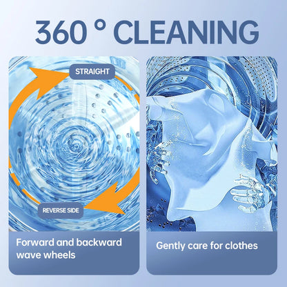 Cordless 1.5L Mini Washer 3600mAh Dual Speed Adjustable for Traveling Socks Underwear Portable Clothes Washing Cups