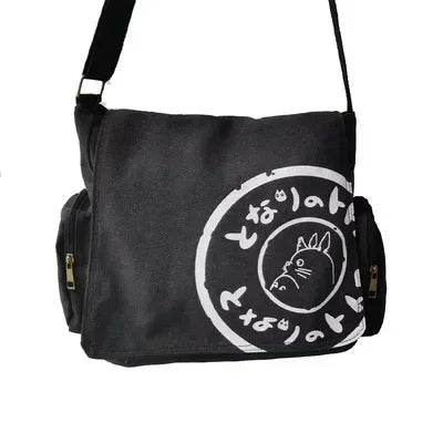 Women's Canvas Shoulder Bag Large Capacity Crossbody Bag Cartoon Messenger Tote Bag Bags Bags