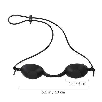 2Pcs Eye Shade Masks Adjustable Fit Tanning Goggles Protection for Sunbathing Beauty Skin Care Safety Blackout Goggles