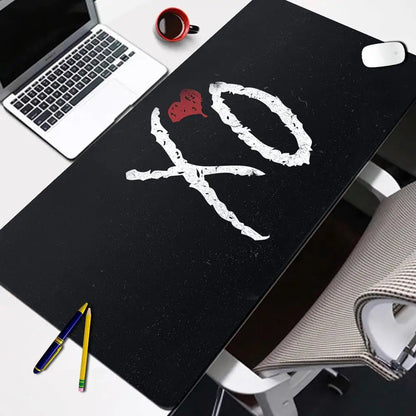 The Weeknd Xo Gaming Mouse Pad Computer Keyboard Desk Mats Anti-Slip Washable Home Office Accessories E-sports Laptop Mousepad