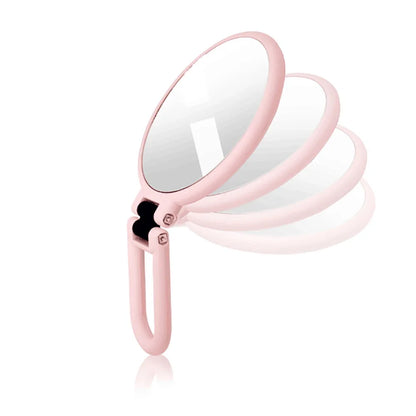 10X 6-inch Round Mirror Magnifying Double Sided Makeup Vanity Mirrors Foldable Handheld Compact Mirror Beauty Cosmetic Tools
