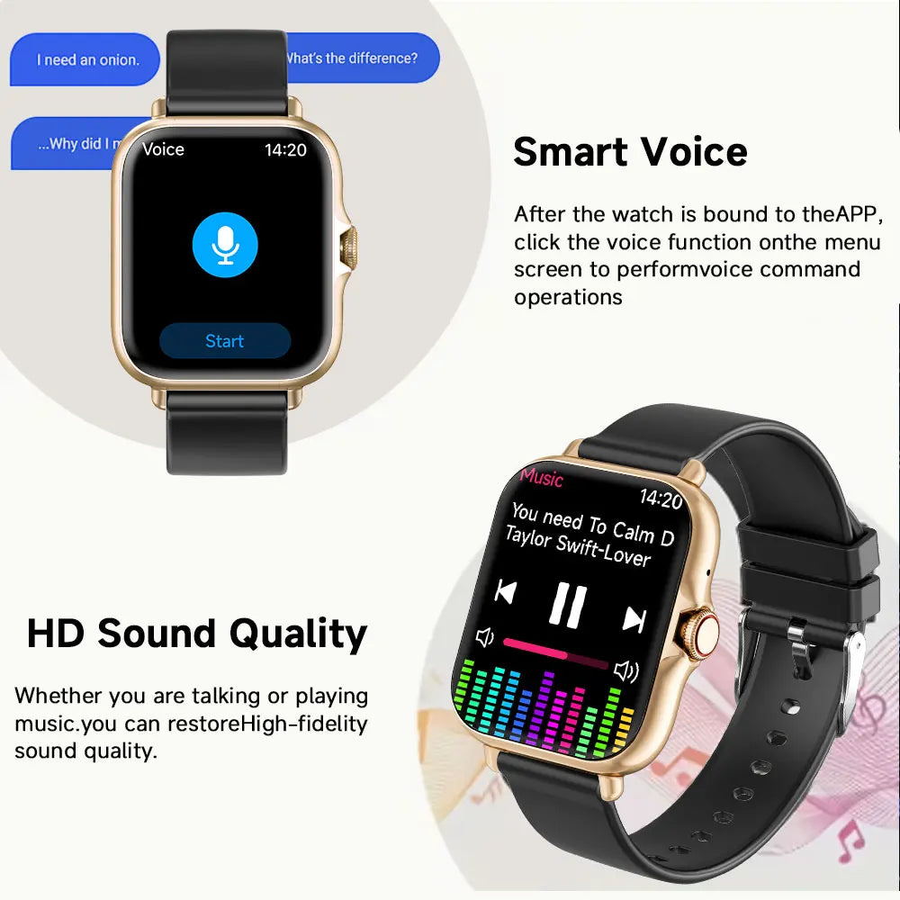 Smart Watch 1.83-inch IPS Screen Bluetooth Calling Multiple Sport Modes For Android&IOS Men Women Smartwatch Gifts New