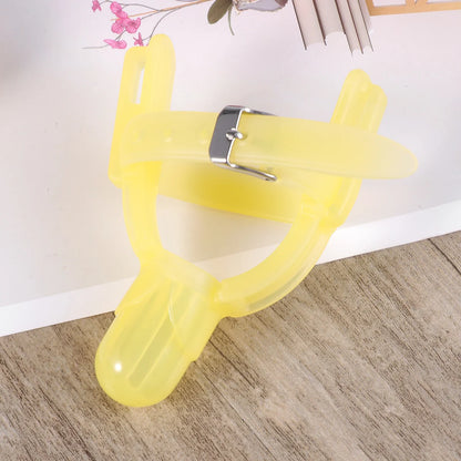 Baby Finger Protector Food Grade Silicone Anti-Bite Thumb Forefinger Cover Teether for Infant Kids Light Yellow Baby Finger