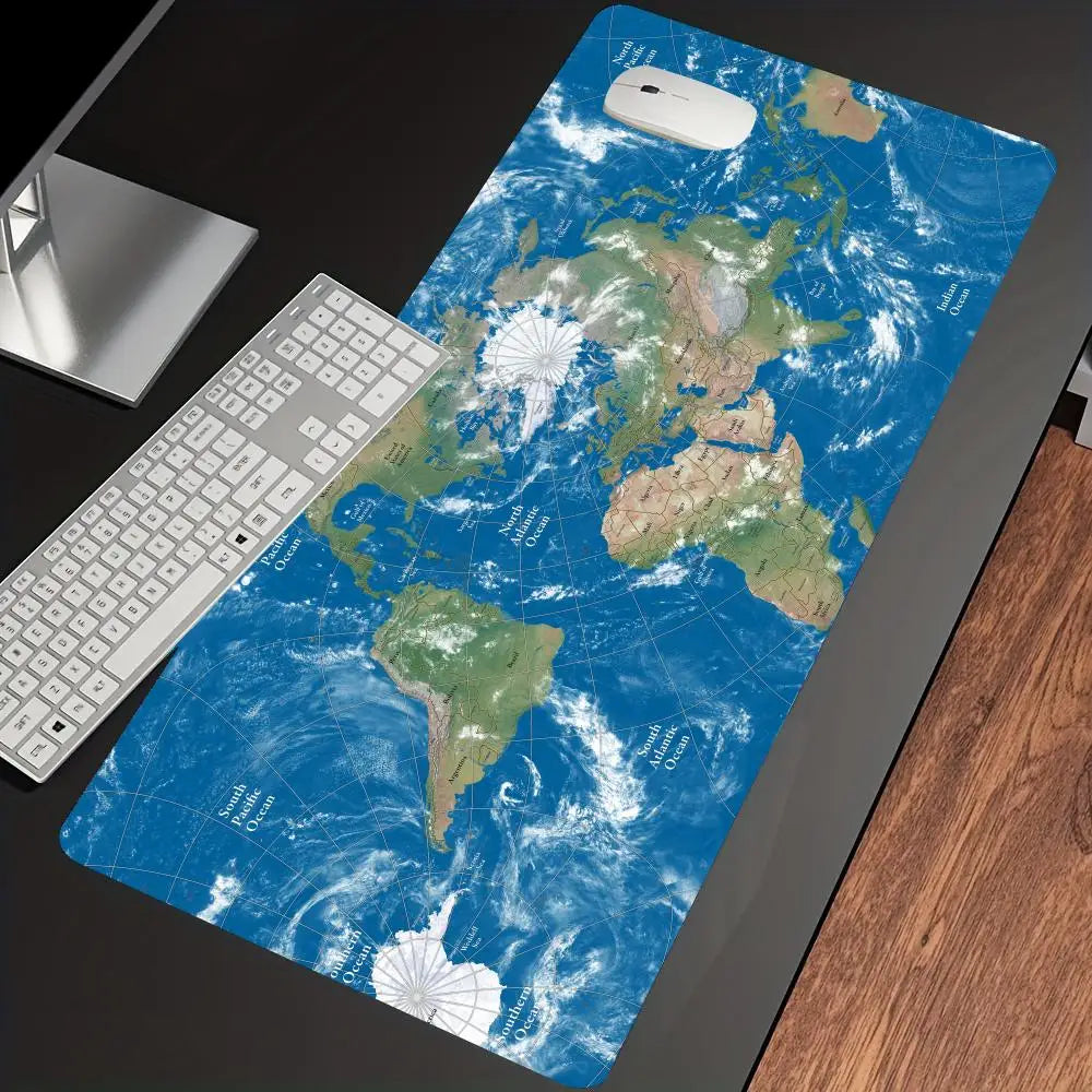 Large World Map Mouse Pad 90x40cm Desk Pad Non-Slip gamer Mouse Mat for Office and Home Decor gaming accessories