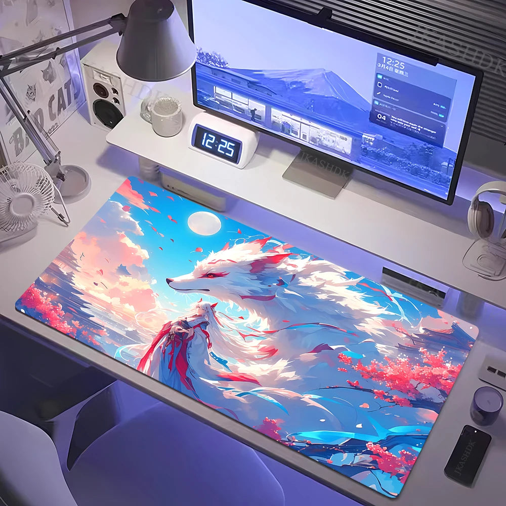 XXL Mouse Pad Gamer New HD Home Large Desk Mats MousePads Mouse Mat kawaii Fox Laptop Office Gamer Anti-slip Mice Pad Table Mat