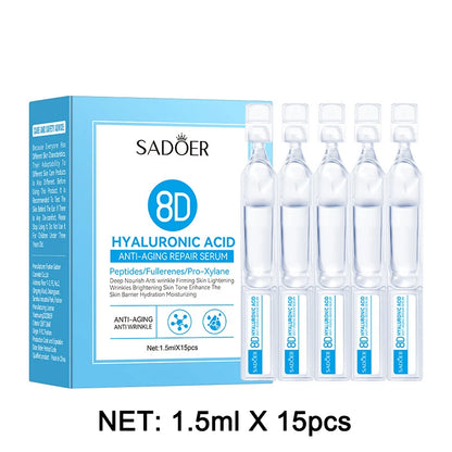Hyaluronic Acid Face Serum Moist Tender Skin Deep Nourish Fullerenes Collagen Elastic Serum Brightening Lifting Skin Care Korean