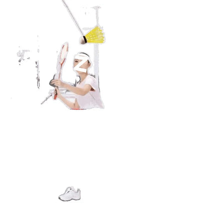 Badminton single fitness trainer indoor sports high elastic swirling suspension automatic rebound hitting artifact