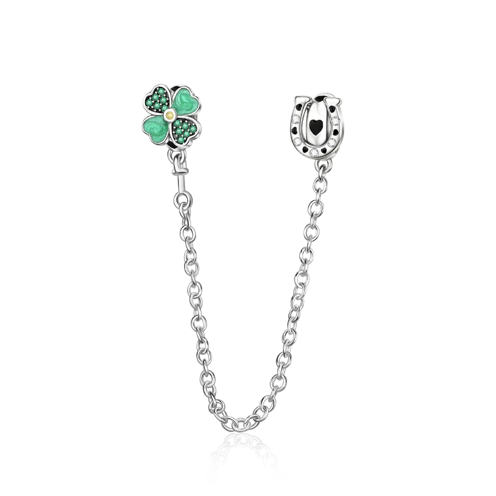 Lucky Clover Series Bead 925 Sterling Silver Original Charms Fit Pendant Charm Bracelet Dangle for Women DIY Fine Jewelry Making
