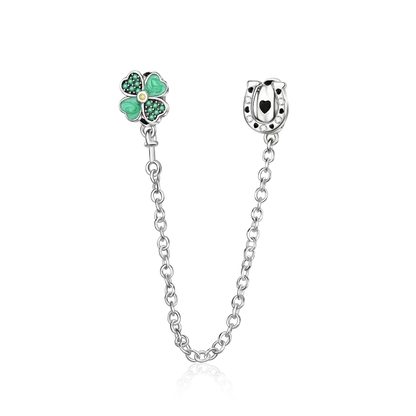 Lucky Clover Series Bead 925 Sterling Silver Original Charms Fit Pendant Charm Bracelet Dangle for Women DIY Fine Jewelry Making