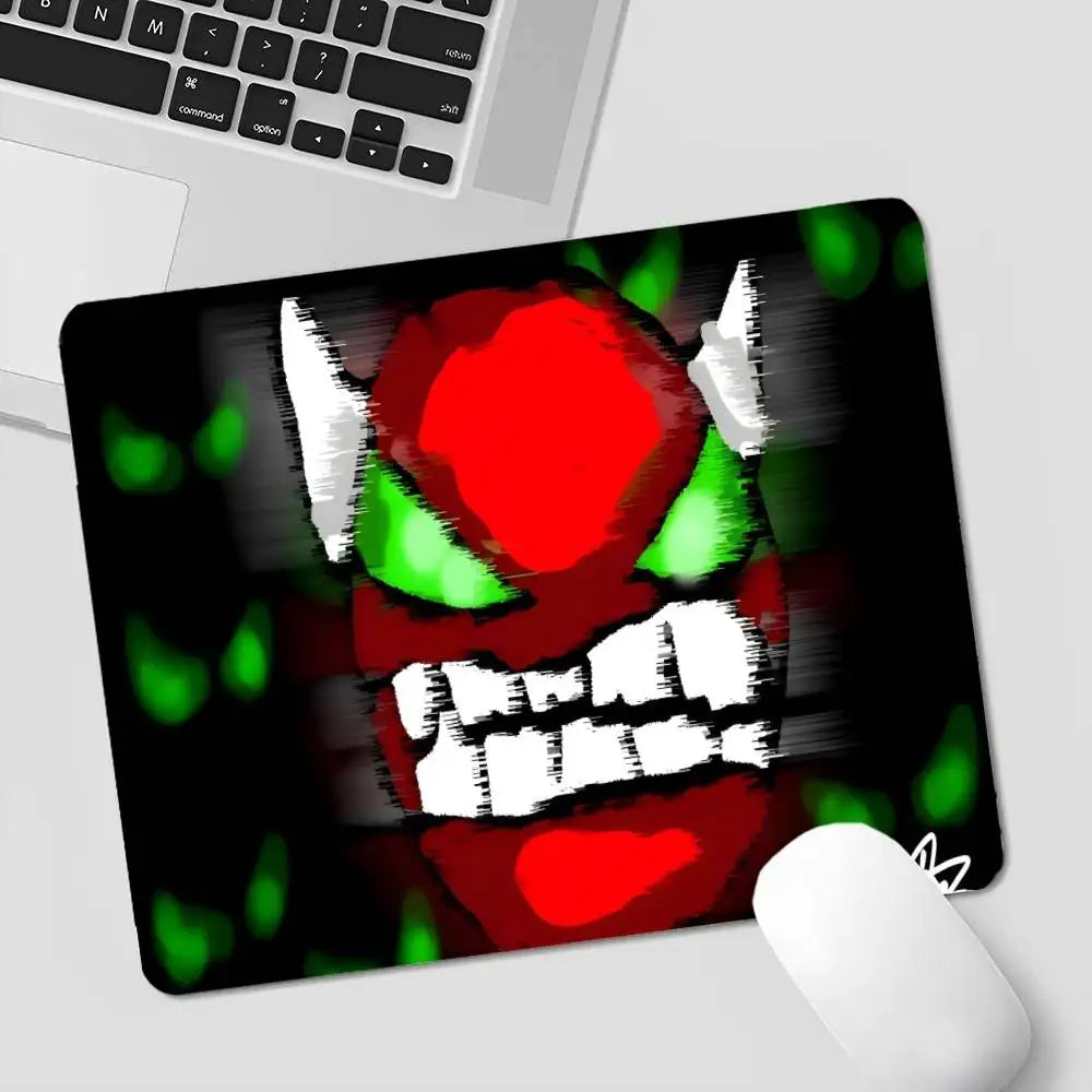 Cartoon Geometry Dash Video Game Office Student Gaming Thickened Large Pad Non-slip Cushion Mouse Pad for PC Computer Table